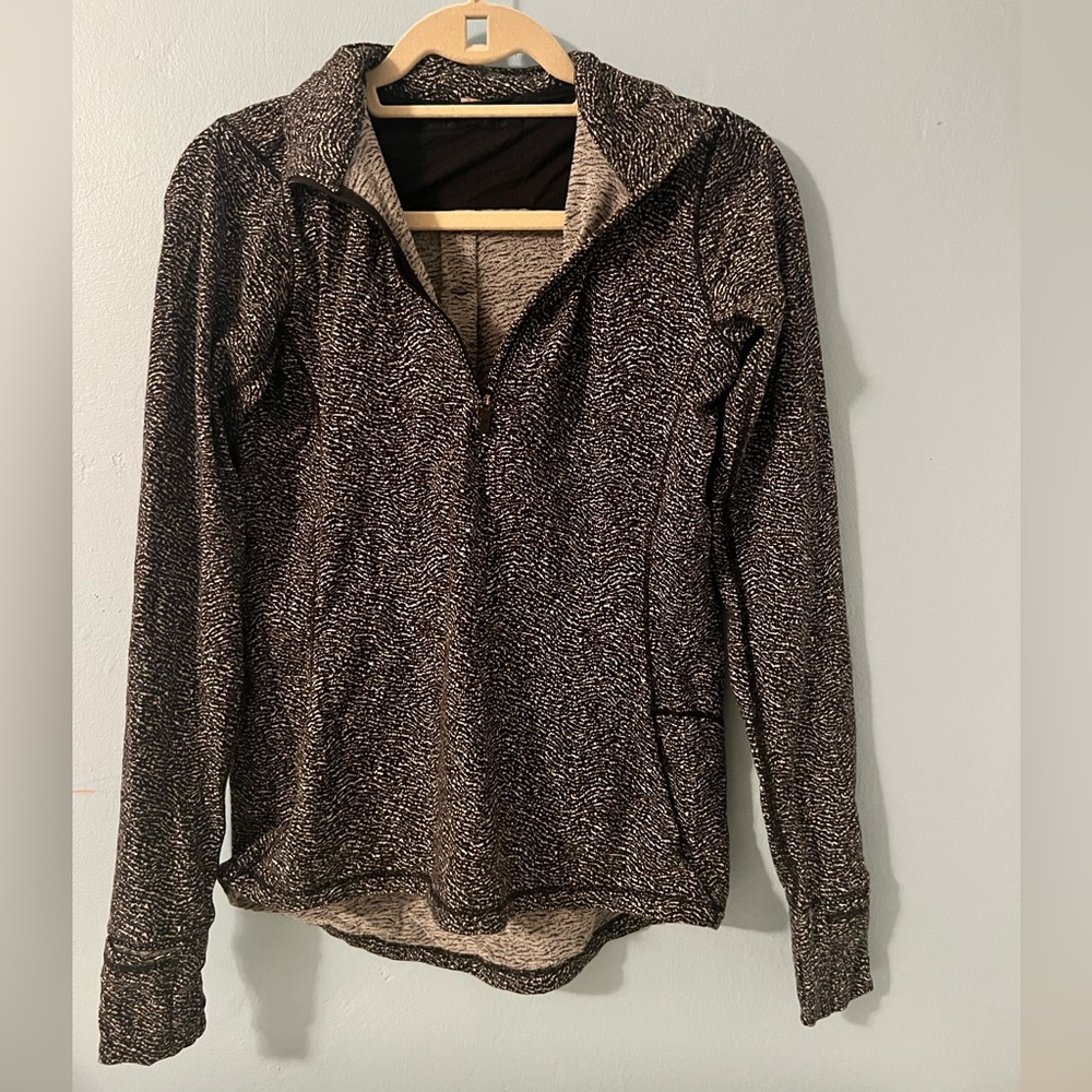 Lululemon long sleeve zip up exercise top